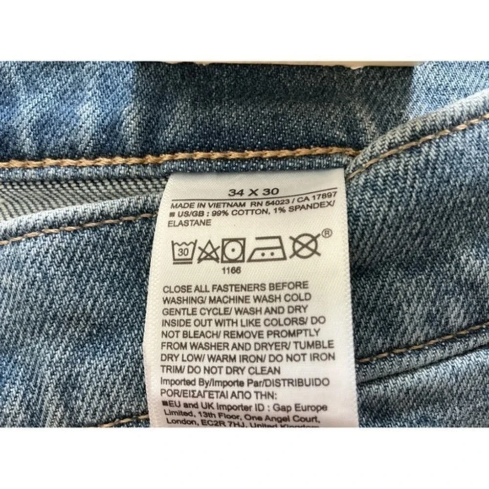 Banana Republic‎ Authentic Straight Jeans Medium Wash 34x30 New With Tags